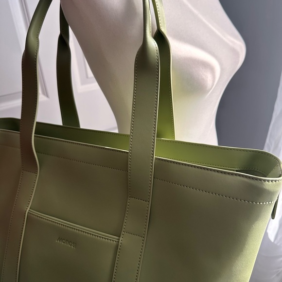 MONOS METRO TOTE Vegan Leather Travel Carry-on Cactus Green NWOT - Picture 11 of 11
